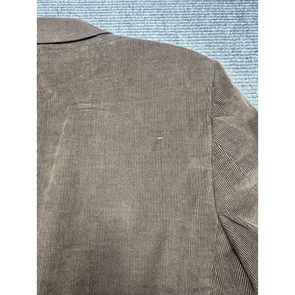 Stafford Blazer Mens 44‎ Long Brown Corduroy Sport Coat Classic Fit 2 Button